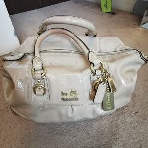 Coach Beige Bowler Purse